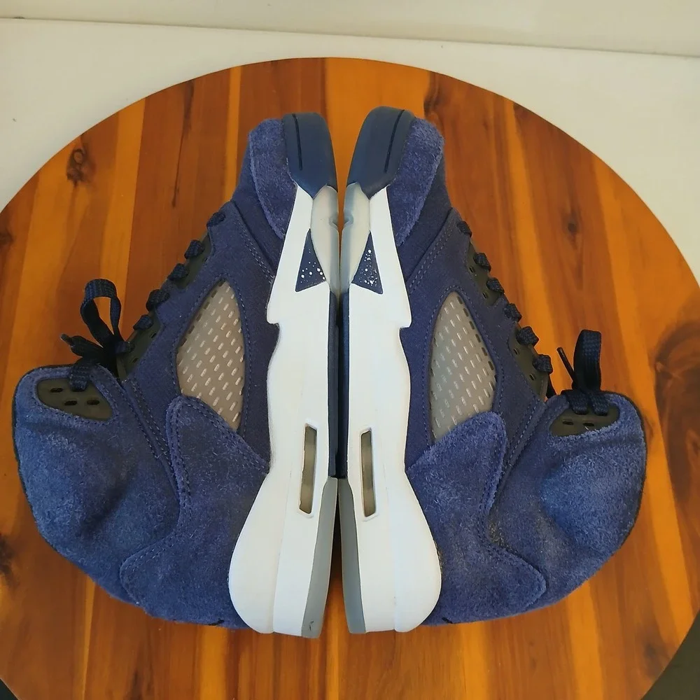 Jordan 5 Retro SE Midnight Navy Kids 6Y Blue Running Shoes Sneakers FN5452-400